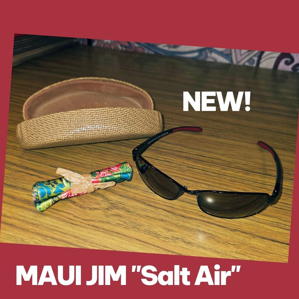 MAUI JIM "SALT AIR" NWOT! MJ741-20A Sunglasses Case Cloth 60.5■17-135 NON RX!